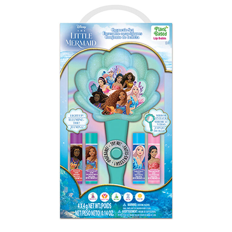 Little Mermaid 4 Lipbalm with Light-up Mirror