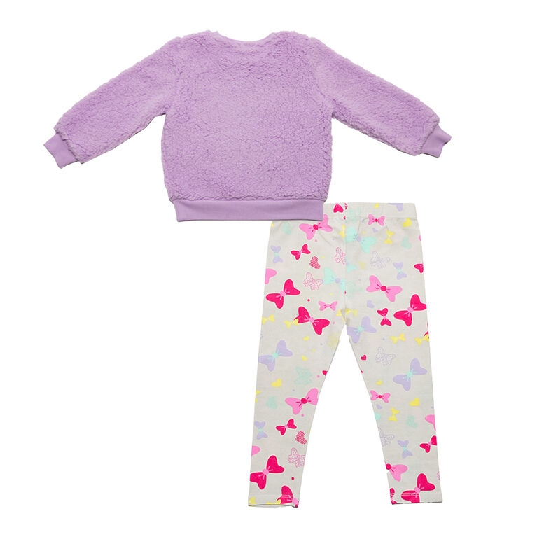 Minnie Mouse de Disney - Ensemble 2 pièces - Violet et gris - Taille 5T - En exclusivité chez Toys “R” Us