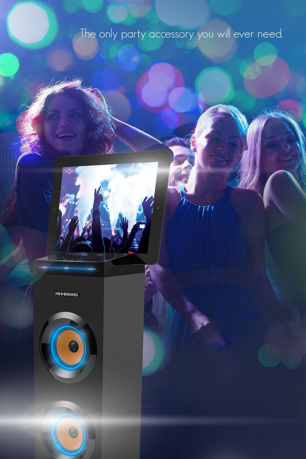 art & sound bluetooth tower speaker