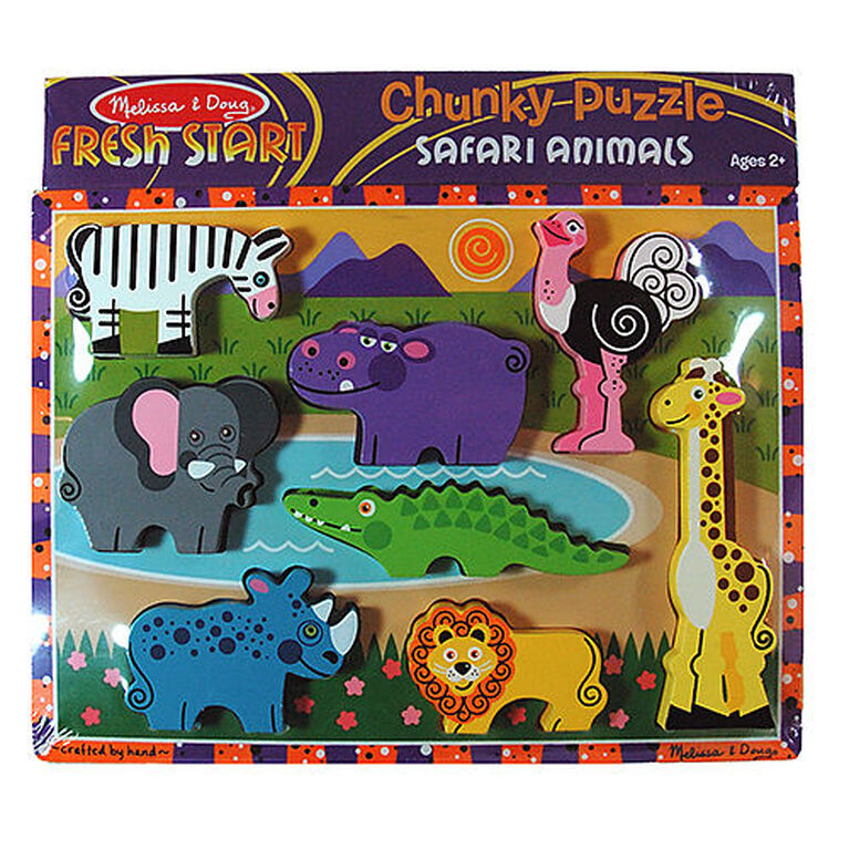 Melissa & Doug - Chunky Puzzle - Safari Animals | Toys R Us Canada