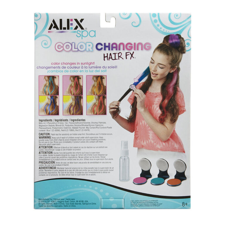 Alex Spa Color Changing Hair FX English Edition Toys R Us Canada