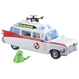 Ghostbusters Ecto-1 Poursuite et piège, voiture avec Slimer Grand frisson avec technologie Ecto-Stretch, jouets Ghostbusters, à partir de 4 ans