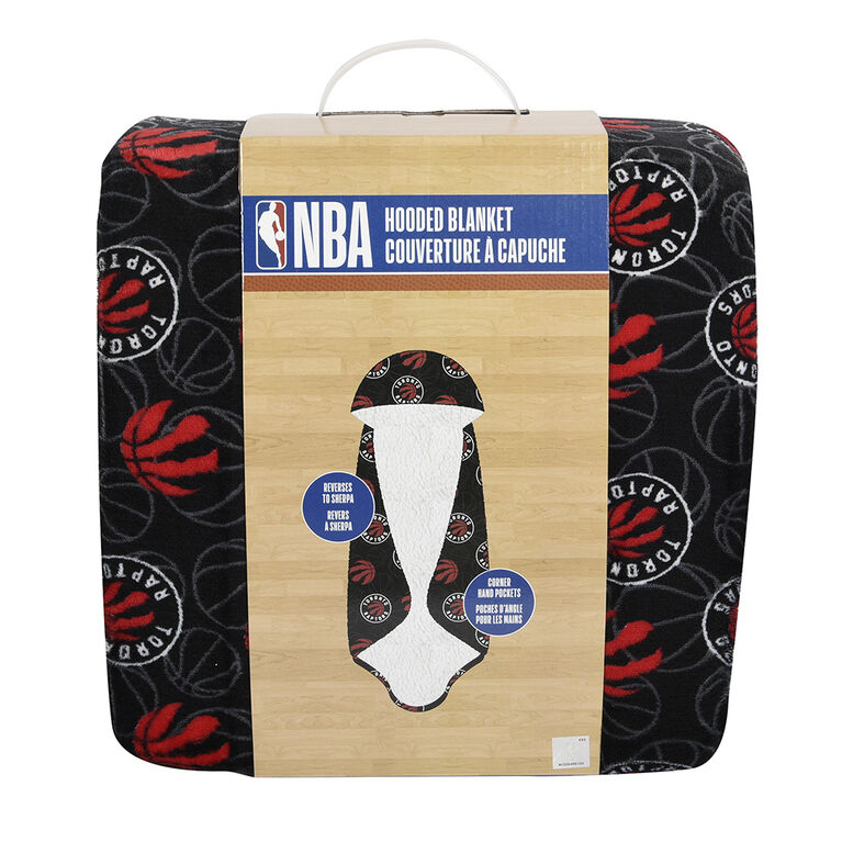 NBA Toronto Raptors Hooded Wearable Throw Blanket, 50" x 70"