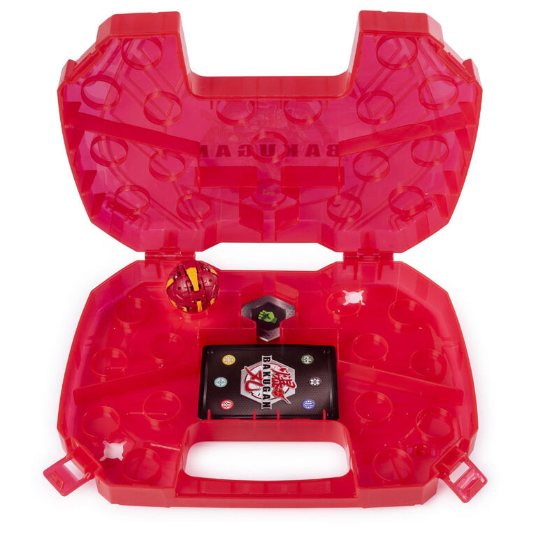 Bakugan, Mallette de rangement Baku-storage (rouge) pour créatures Bakugan à collectionner.