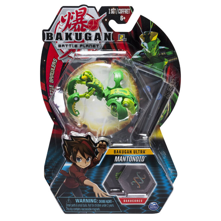Bakugan Ultra Ball Pack, Mantonoid, Créature transformable à collectionner de 7,5 cm