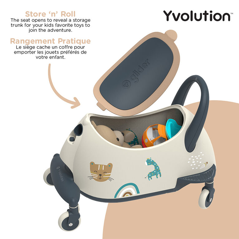 Yvolution Glider Luna Go Ride-On - Milk Tea