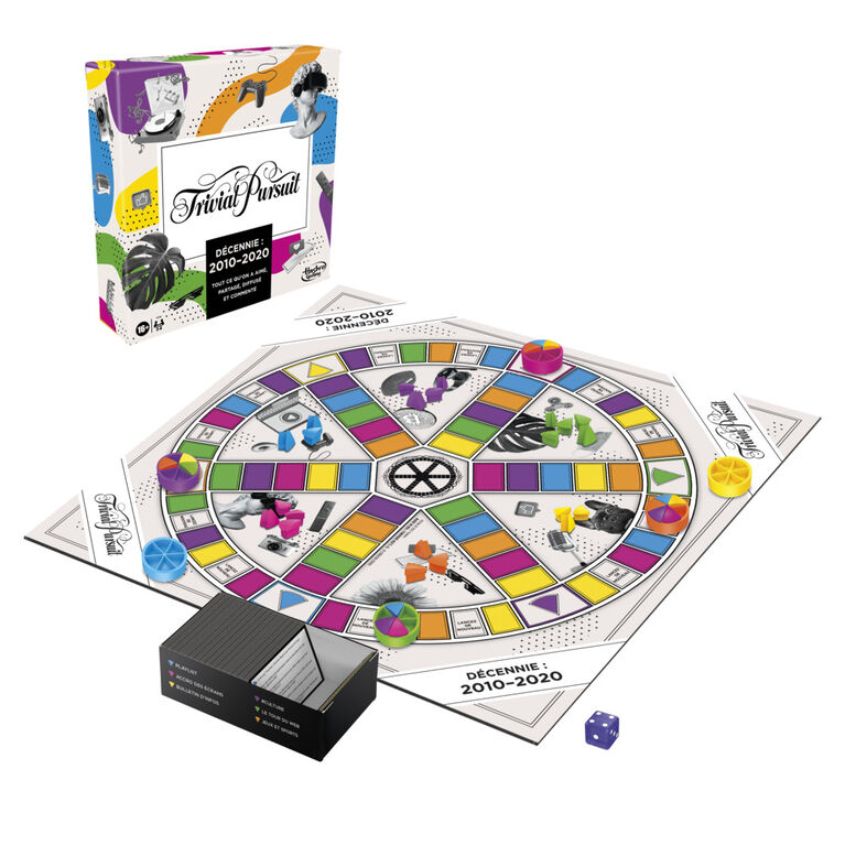 Trivial Pursuit Décennie : 2010-2020, jeu de plateau pour adultes (Édition  Française)