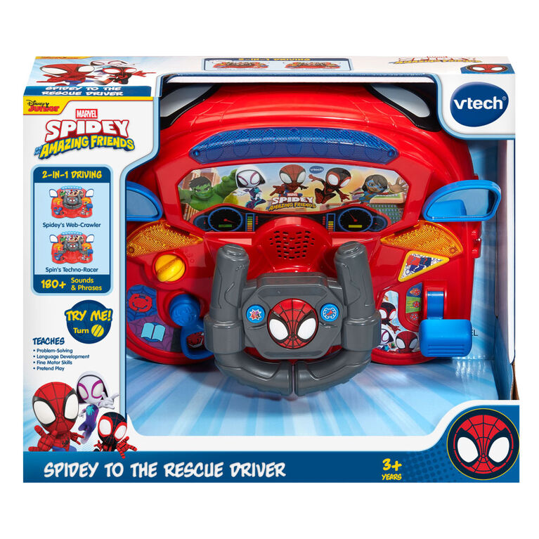 VTech Spidey and His Amazing Friends Spidey to the Rescue Driver - English Edition