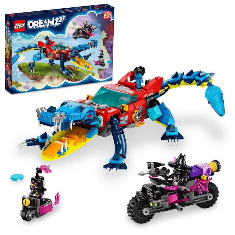 LEGO DREAMZzz Crocodile Car 71458 Building Toy Set for Kids (494 Pieces)
