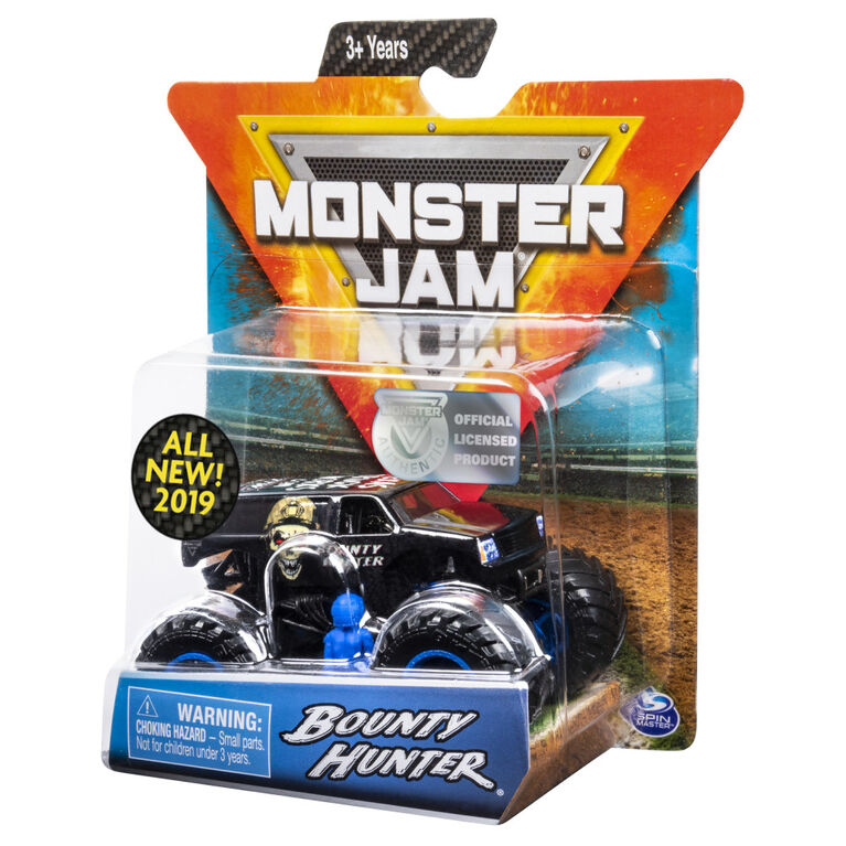 Monster Jam, Official Bounty Hunter Monster Truck, Die-Cast Vehicle, Arena Favorites Series, 1:64 Scale