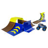 Monster Jam, Official Champ Ramp Freestyle Playset Featuring Authentic 1:64 Scale Die-Cast Son-uva Digger Monster Truck