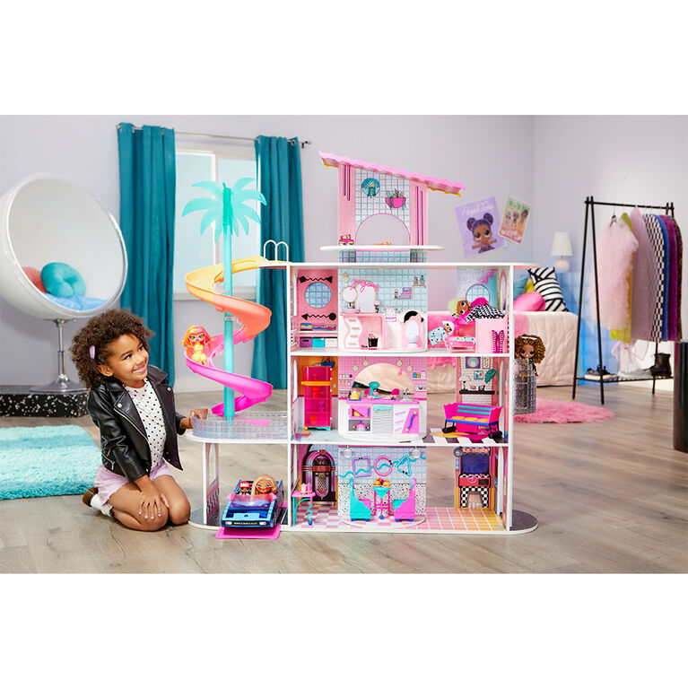 LOL Surprise OMG House of Surprises - New Real Wood Doll House with 85+  Surprises
