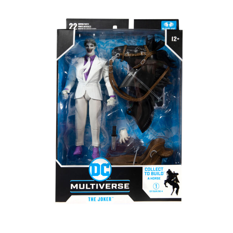 DC Multiverse: DC Comics Dark Knight Returns - Le Joker Figurine avec "Build-A" Batman Pièce de cheval