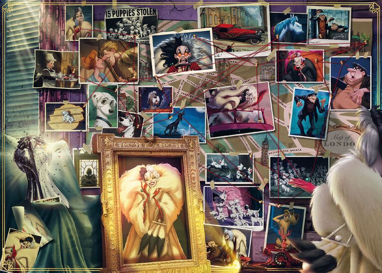 Ravensburger Disney Villainous: Cruella de Vil Puzzle 1000 pièces