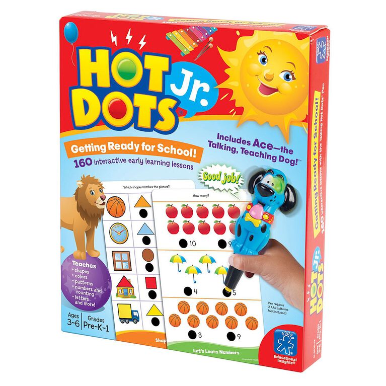 Educational Insights - Hot Dots Jr Getting Ready for School - Édition anglaise