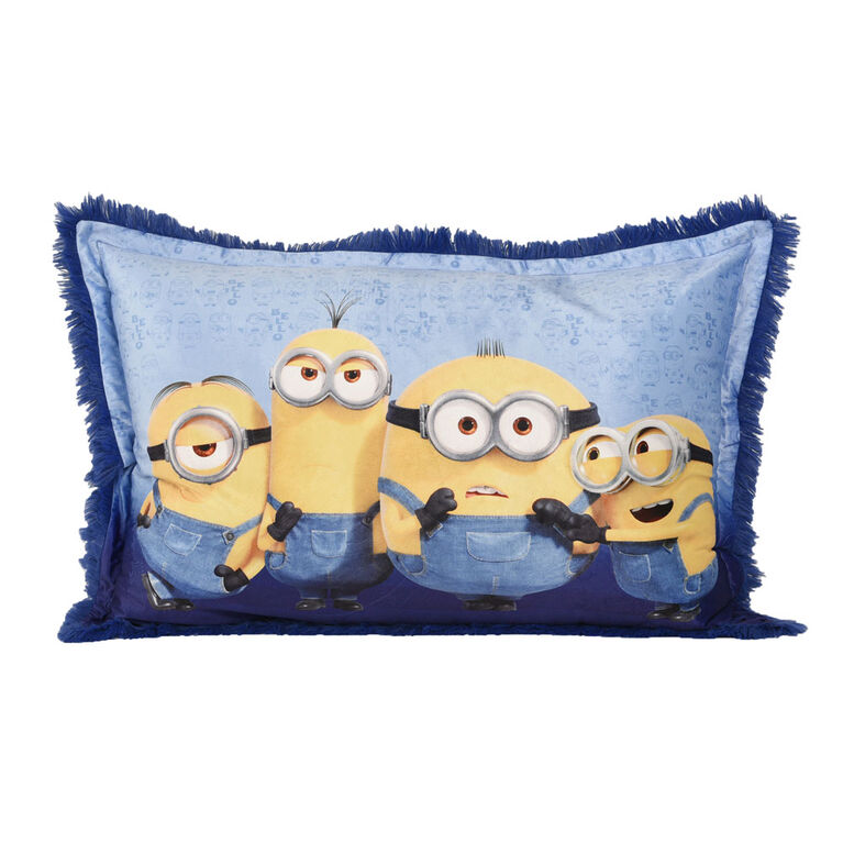 Despicable Me Minions Kids Jumbo Funky Fur Pillow, 20" x 30"