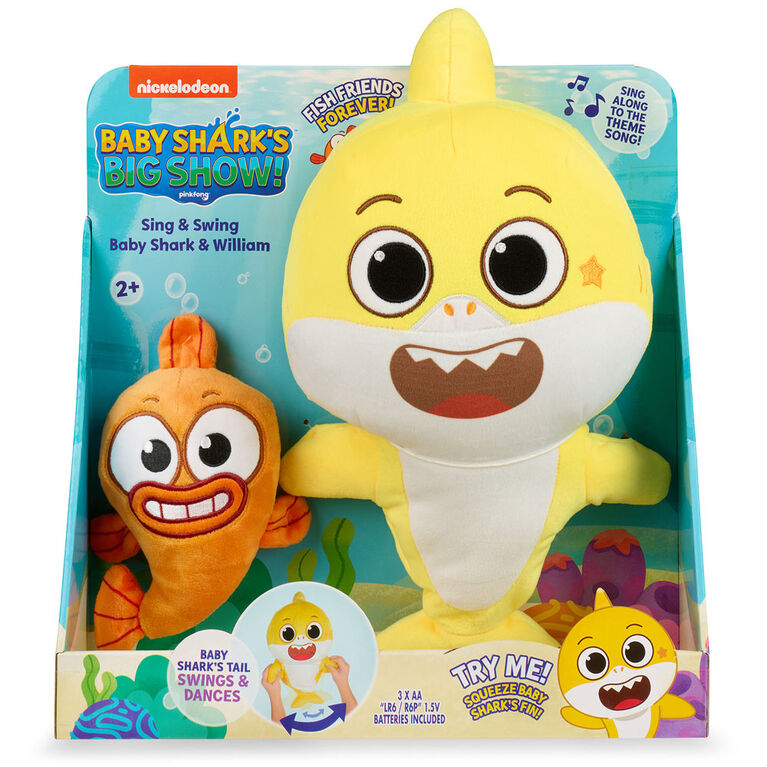 Sing and Swing Baby Shark and William Plush