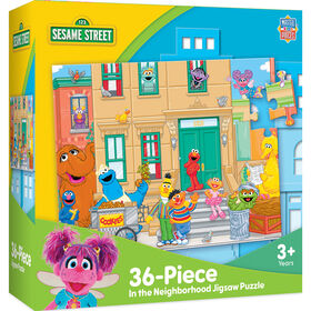 Masterpieces Puzzle Company Sesame Street - In the Neighborhood 36 Piece Kids Puzzle - English Edition