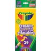 Crayons de couleur effaçables, 24 Ct