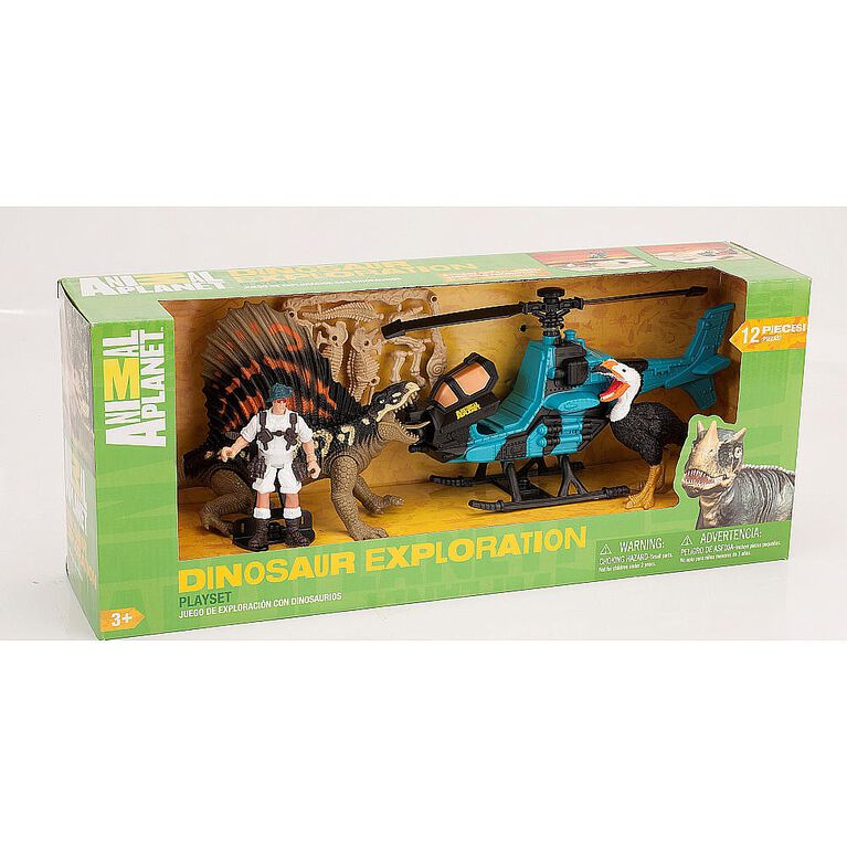 Animal Dinosaur Exploration Playset Helicopter Playset R