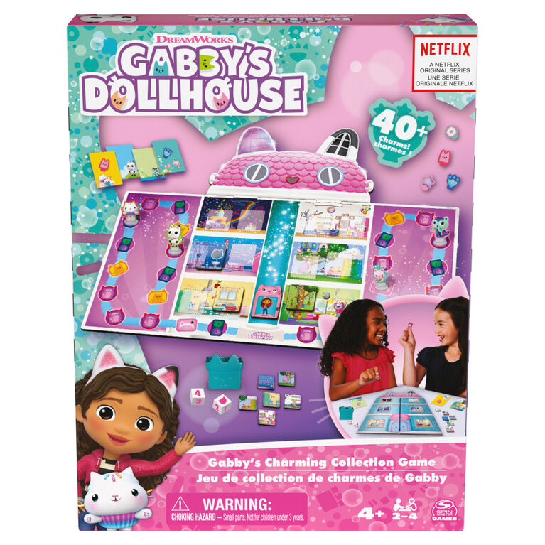 Gabby's Dollhouse, Charming Collection Game Board Game for Kids Based on the Netflix Original Series Gabby's Dollhouse Toys