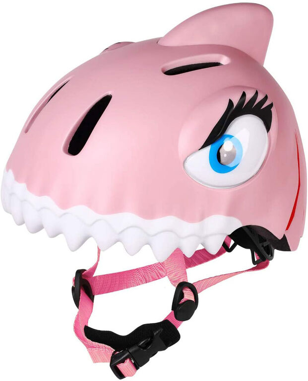 Animiles 3-D kids helmet Pink Shark one size fits ages 3-8 - English Edition