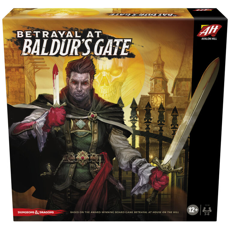 Avalon Hill Betrayal at Baldur's Gate Modular Board Game, Hidden Traitor Game, D and D Game