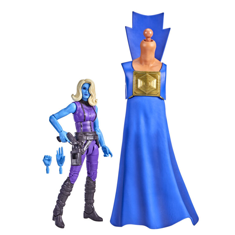 Marvel Legends Series 6-inch Scale Action Figure Toy Heist Nebula and 2 Build-a-Figure Parts