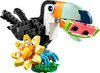 LEGO Creator Les Animaux Sauvages : le Toucan Tropical, Figurine, Se Transforme en Papillon ou en Poisson 31173