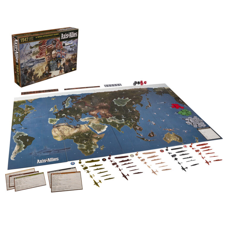 Avalon Hill Axis and Allies 1942 Second Edition WWII Strategy Board Game - English Edition