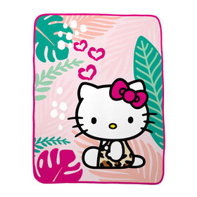 Hello Kitty "Welcome to the Jungle"Throw