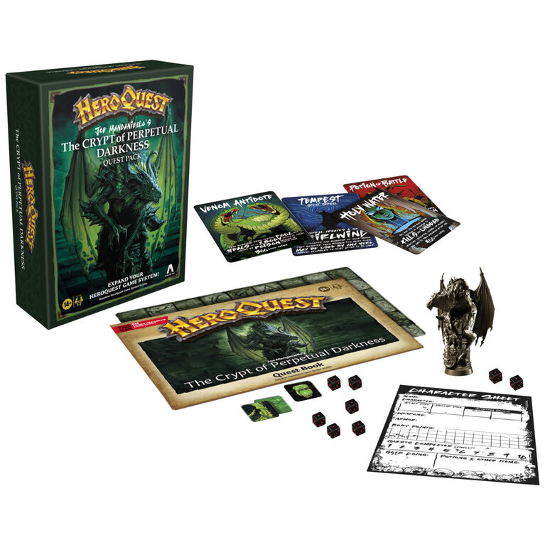 Avalon Hill HeroQuest Joe Manganiello's The Crypt of Perpetual Darkness Quest Pack | Requires HeroQuest Game System to Play