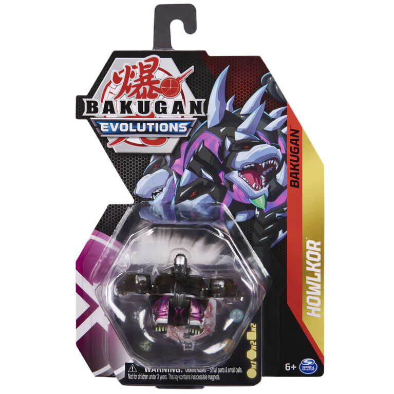 Bakugan Evolutions, Howlkor, Figurine articulée de 5,1 cm et carte à collectionner