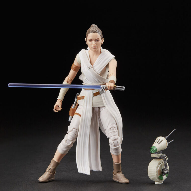 Star Wars The Black Series Rey and D-O 6-inch Scale Star Wars: The Rise of Skywalker Collectible Action Figures