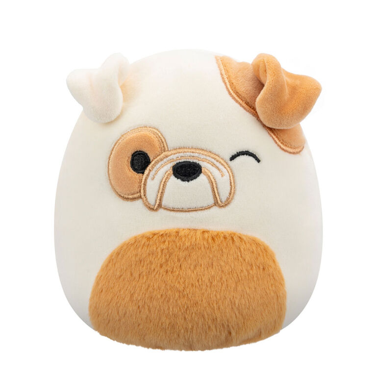 Squishmallows 5" Flip-A-Mallows - Geraldine/Brock - Pink Scottish Fold Cat/White and Tan Bulldog