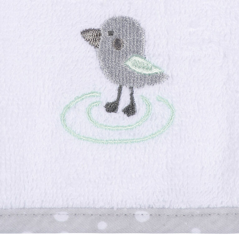 Koala Baby - Débarbouillette Tissée Grise - Paquet de 6