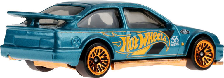 Voiture ou camion Hot Wheels à l'échelle 1:64 avec déco turquoise et cuivre (Les modèles peuvent varier)