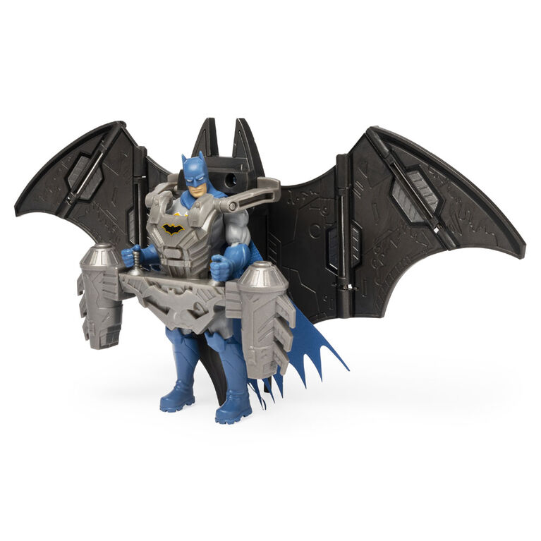 BATMAN, 4-Inch BATMAN Mega Gear Deluxe Action Figure with Transforming Armor