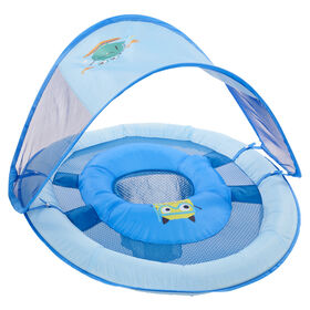 SwimWays Baby Spring Float Sun Canopy - Blue Sea Monster
