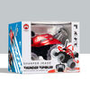 Toy RC Monster Spinning Car Metallic Red