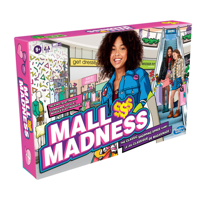 Mall Madness Game, Talking Electronic Shopping Spree Board Game - French Edition