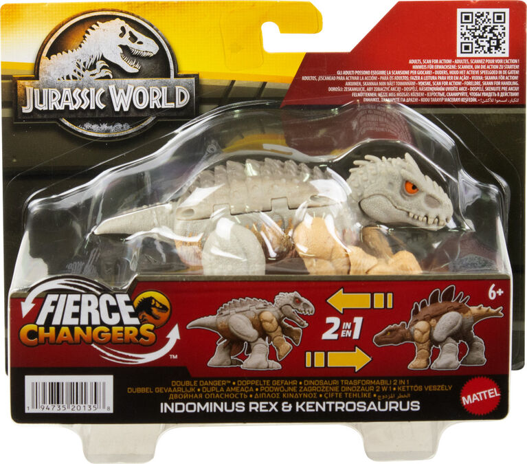 Jurassic World Fierce Changers Double Danger Indominus Rex & Kentrosaurus