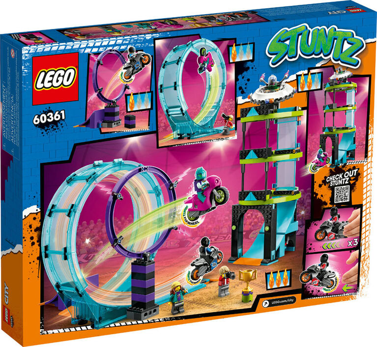 LEGO City Le défi de cascades suprême 60361 Ensemble de jeu de construction (385 pièces)