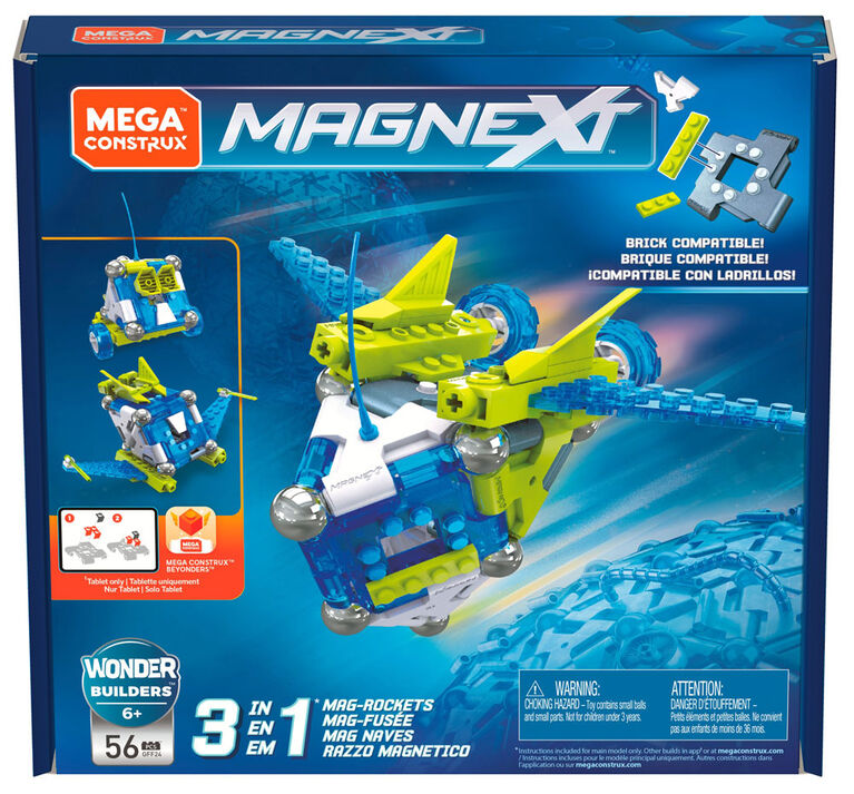 Mega Construx Magnext 3-in-1 Mag-Rockets