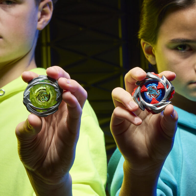 Beyblade X Drop Attack Battle Set with Beystadium Arena, 2 Right-Spinning Takara Tomy Tops, 2 Launchers, Battling Tops Game Toys Beyblade X Drop Attack Battle Set with Beystadium Arena, 2 Right-Spinning Takara Tomy Tops, 2 Launchers, Battling Tops Game Toys