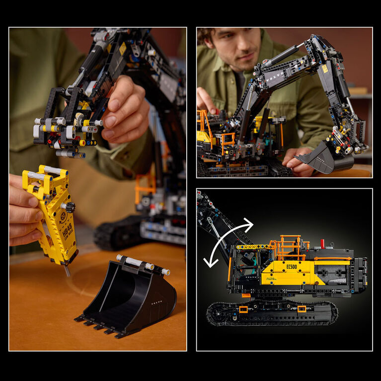 LEGO Technic Volvo EC500 Hybrid Excavator - LEGO Set for Adults - Collectible Model Kit, 18+ - 42215