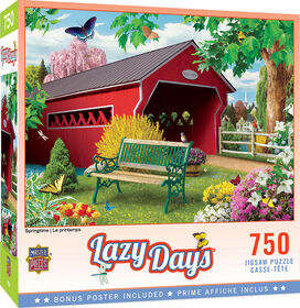 Lazy Days 750 Piece Puzzle - Springtime