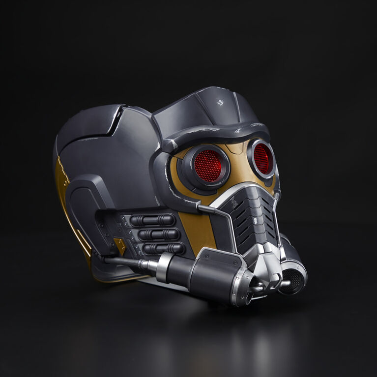 Marvel Legends Series Star-Lord Premium Electronic Roleplay Helmet with Light and Sound FX, Adult Roleplay Gear