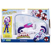 Marvel Spidey and His Amazing Friends, Ghost-Spider Action Figure, Toy Motorcycle