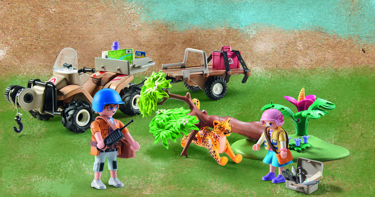 Playmobil - Quad de secours pour animaux